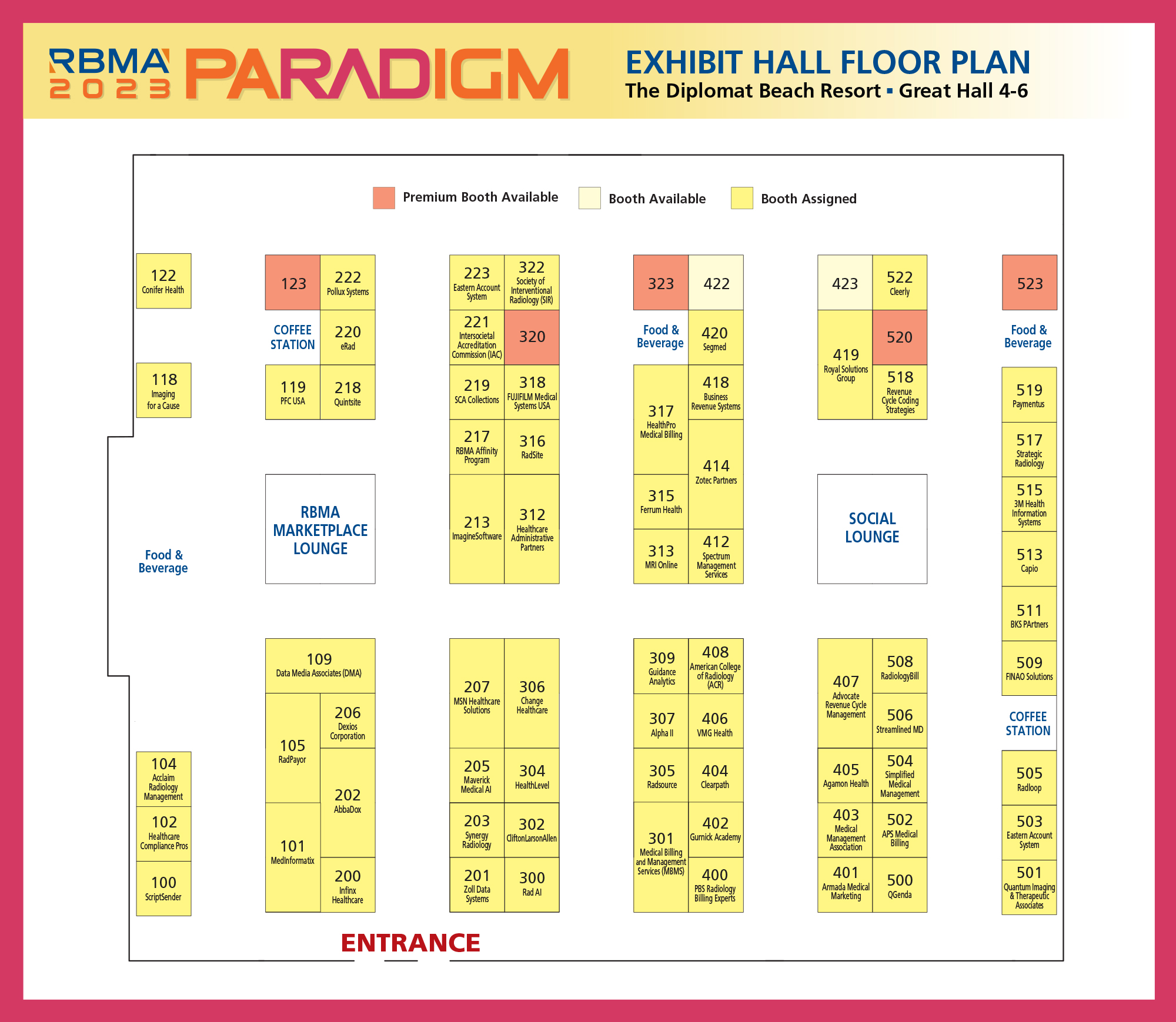 Exhibit Hall Floor Plan